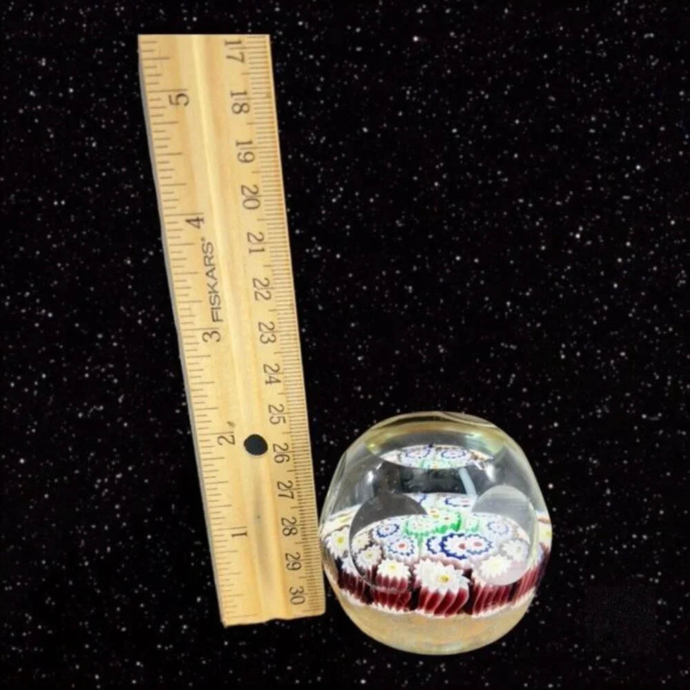 Venetian Paperweight Faceted Complex Italian Millefiori Figurine Perthshire? VTG